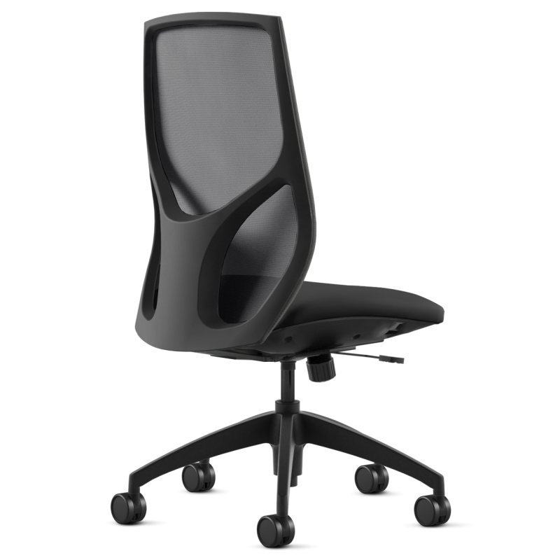 Armless Mesh Back Task Chair Side View