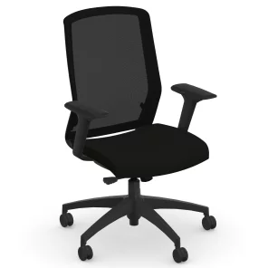 Mid Back Ergonomic Office Chair Mesh Back Black