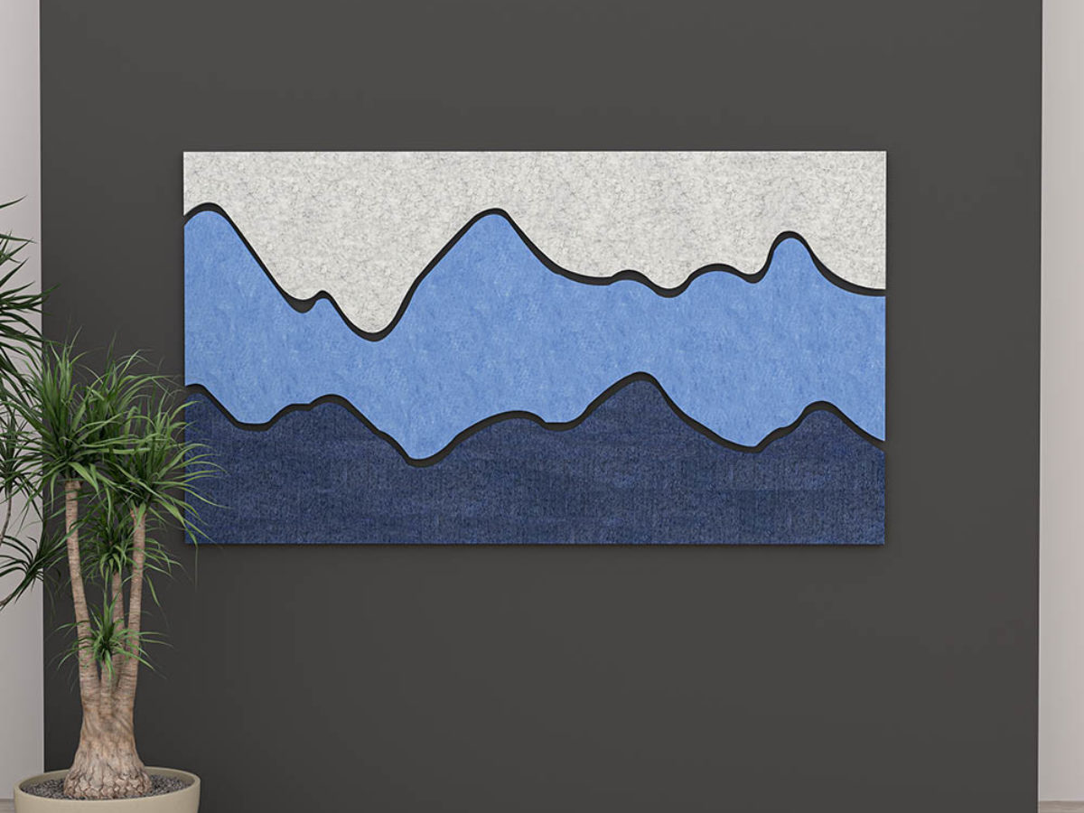 MOWL  HIGH WALL (Eric Edition） eSCAPE Series Acoustic Wall Art | Mountain Slopes 3-Piece