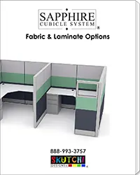 Sapphire Cubicle Fabric and Laminate Cover