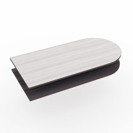 D-Shaped Worksurface | Multiple Laminates Available | 72"W x 36"D