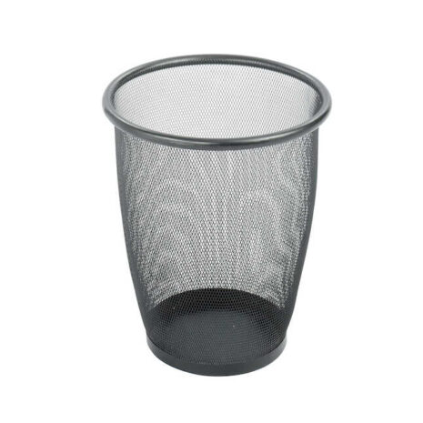 Onyx Mesh Round Wastebaskets, Pack of 3