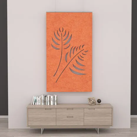 eSCAPE Series Suspended Acoustical Panel | Paradise Fern | 47"W x 84"H | 15 Colors Available