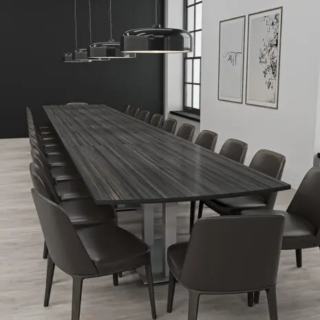 22-Person Conference Table with Metal Base | Harmony Conference Series | 4'x22' Meeting Room Table