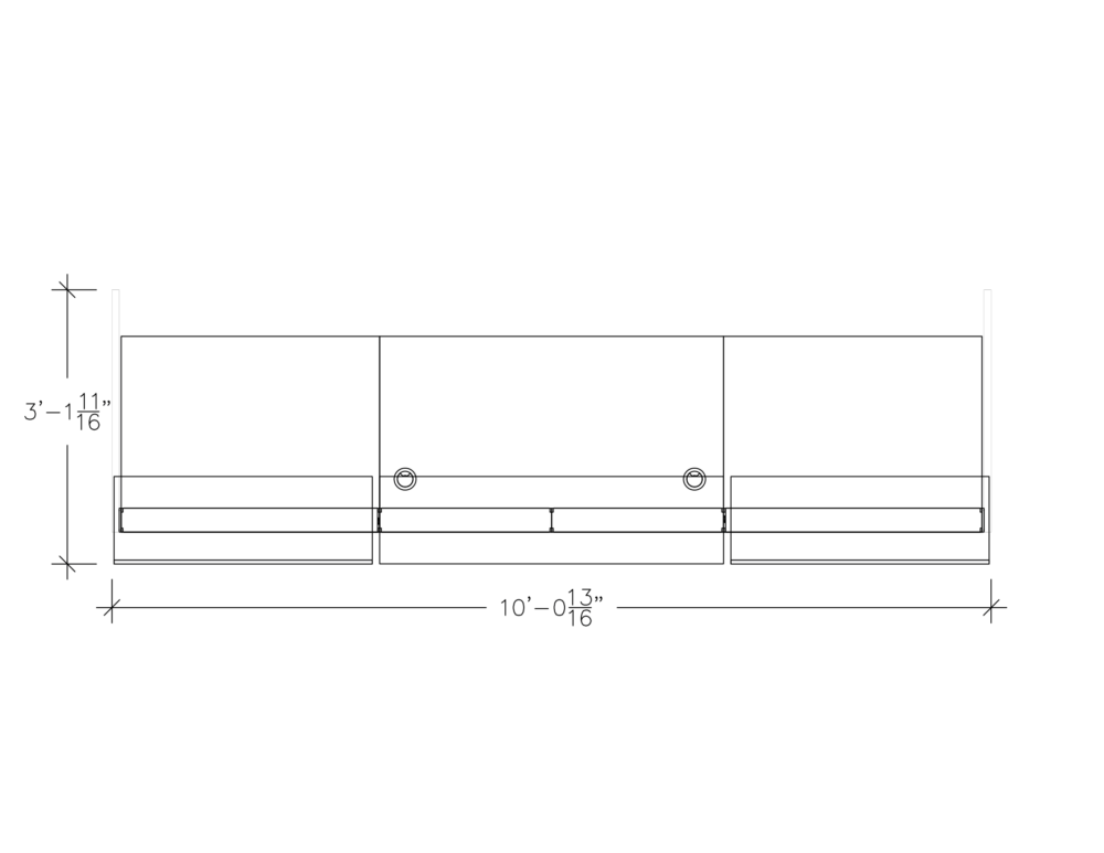 SOL-GP-SAPC-REC-3x10x39-32-FP-1.png Office reception desk with straight design and dual transaction tops from the Sol Series by SKUTCHI Designs Inc.