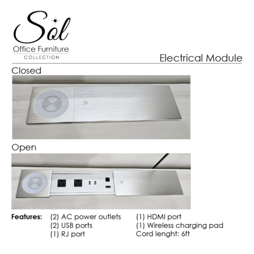 Sol-electrical-module-product-image-silver-1.png Freestanding laminate credenza with inner doors and 24-inch depth from the Sol Collection by SKUTCHI Designs Inc.