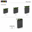 Floor Planter available sizes