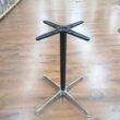 Cross column base silver and black