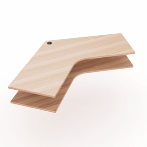 120 Degree Worksurface | Multiple Laminates Available | 4'W