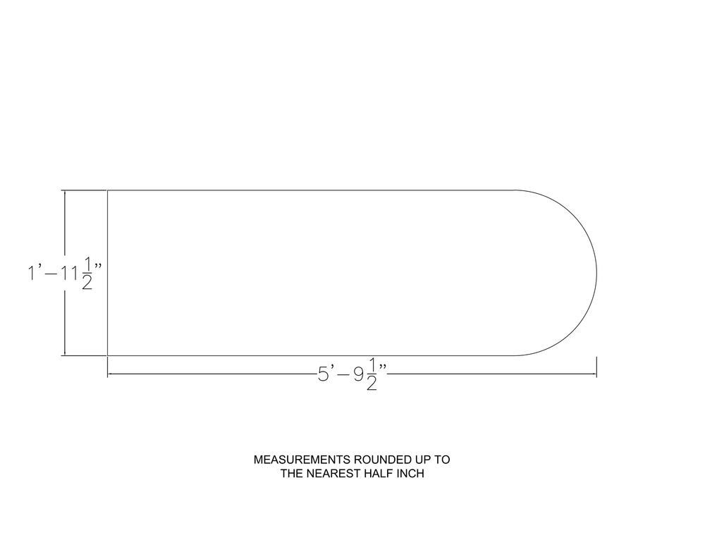 D-Shaped Worksurface | Multiple Laminates Available | 70"W x 24"D - Image 2