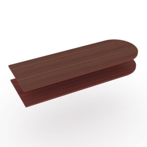 D-Shaped Worksurface | Multiple Laminates Available | 70"W x 24"D