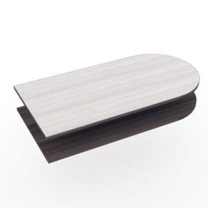 D-Shaped Desktops | Multiple Laminates Available | 60"W x 30"D