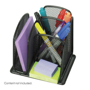 Onyx Mesh Mini Desktop Organizer, Pack of 6