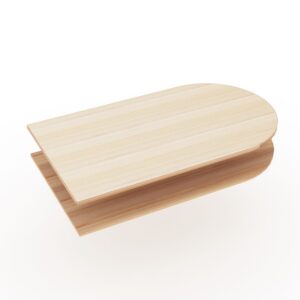 D-Shaped Worksurface | Multiple Laminates Available | 34"W x 60"D