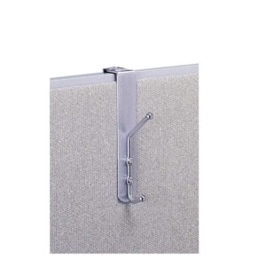 Chrome Over The Panel Coat Hook - Pack of 12