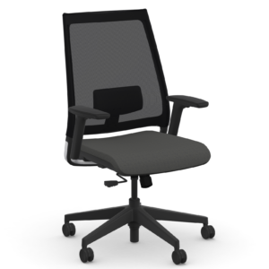 Modern Ergonomic Task Chair With Arms | Mesh Back Office Chair With Adjustable Lumbar Support | Multiple Colors Available