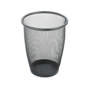 Onyx Mesh Round Wastebaskets, Pack of 3