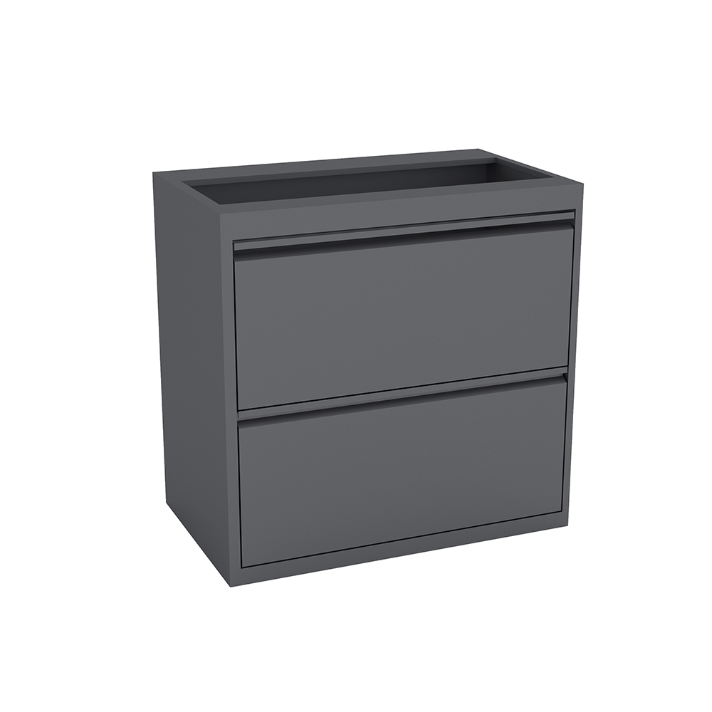 2-Drawer Metal Lateral File with No Top | 2 Colors Available - Image 2