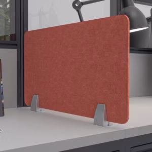 12" Acoustic Privacy Screens | Desk Top Mounted | 5 Widths | 15 Colors