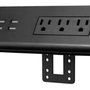Electric Power Module | Table Mounted | 3 Outlets | 4 USB Ports