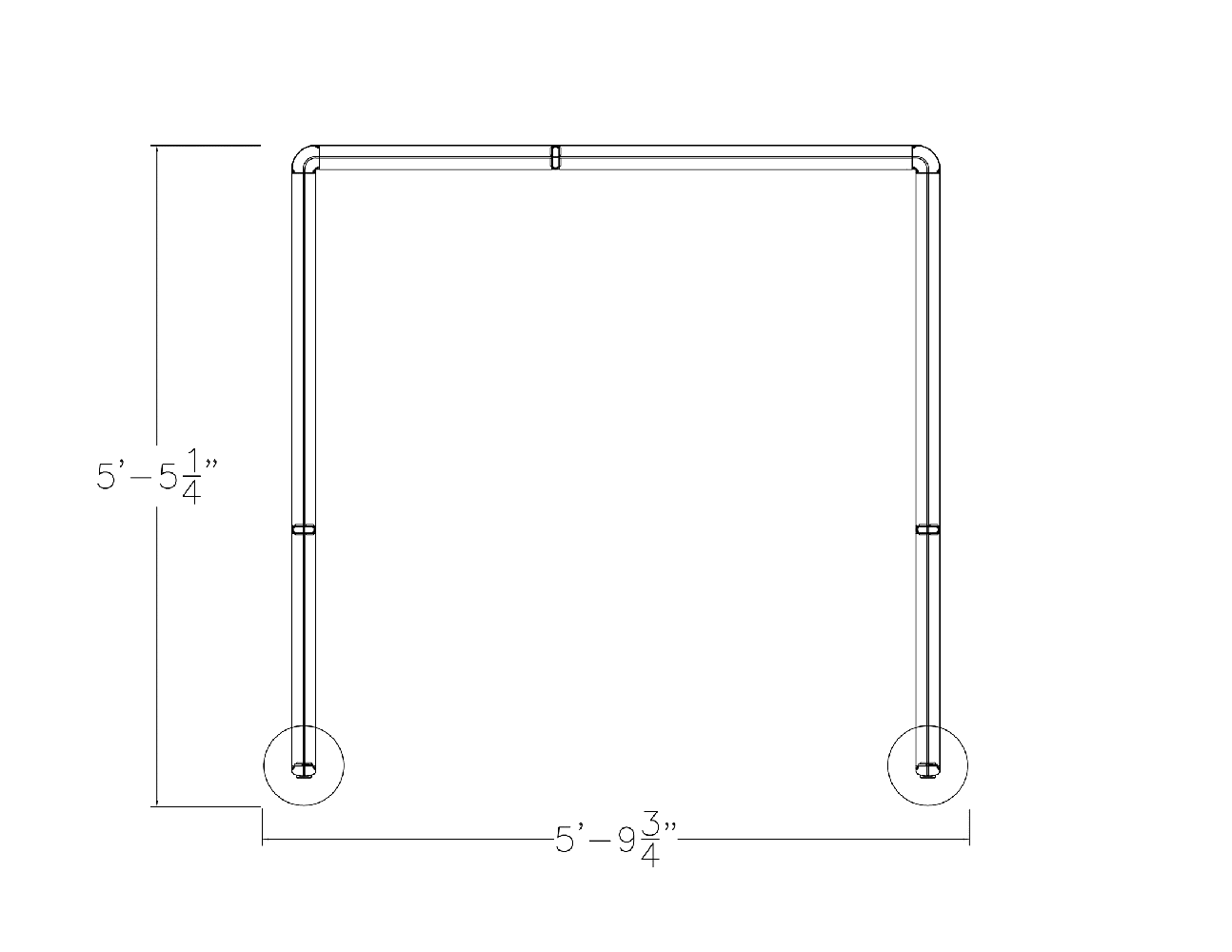 Freestanding Privacy Cubicle | 1 Workstation | Emerald Cubicle Collection | 5x5x65"H - Image 2