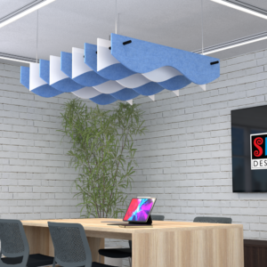 Baffle Ceiling System | Clouds Ceiling Baffles 5' L | 18 Colors Available