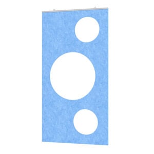 eSCAPE Swiss Circles Acoustic Wall Art 24"W x 47"H | Available in 15 Colors