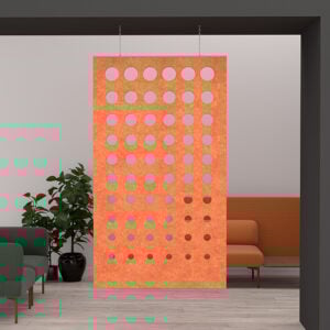 eSCAPE Series Connect Design Hanging Acoustical Panel | 47"W x 84"H | 15 Colors Available