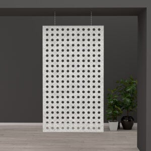 eSCAPE Series Suspended Acoustical Panel | Dots | 47"W x 84"H | 15 Colors Available