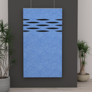 eSCAPE Series Grate Strip Hanging Acoustical Panel | 47"W x 84"H | Available In 15 Colors