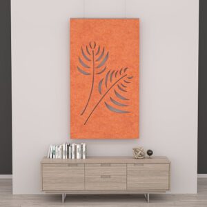 eSCAPE Series Suspended Acoustical Panel | Paradise Fern | 47"W x 84"H | 15 Colors Available
