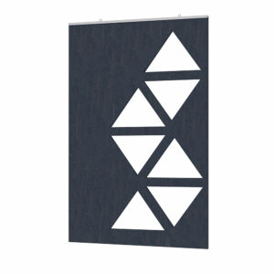 eSCAPE Triangle Clusters Acoustic Wall Art 30"W x 47"H | Available in 15 Colors