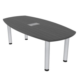 6-Person Conference Table with Metal Post Legs | Harmony Conference Series | 3'x5' Meeting Room Table