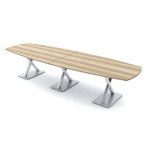 10-Person Conference Table with "X" Base | Harmony Conference Series | 10'x4' Meeting Room Table