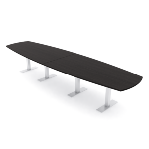 14-Person Arc-Boat Conference Table Top with T-Legs | Harmony Conference Series | 14'