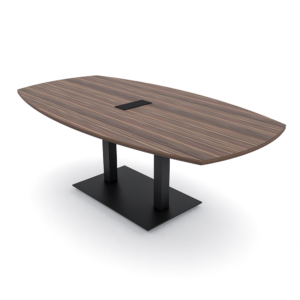 Large 6-Person Conference Table with Metal Base | Harmony Conference Series | 4'x7' Meeting Room Table