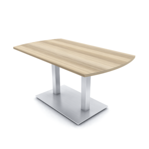 6-Person Arc-Rectangle Conference Table with Metal Base | Harmony Conference Series | 5'