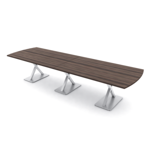 12-Person Conference Table with "X" Base | Harmony Conference Series | 12'x4' Meeting Room Table
