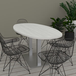 6-Foot Conference Table With Metal Base | Harmony Conference Series | 3'x6' Meeting Room Table