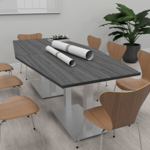 8-Person Conference Table with Double Base | Harmony Conference Series | 8'x4' Meeting Room Table