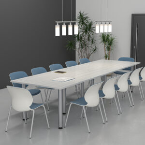 12-Person Conference Table With Post Base | Harmony Conference Series | 12'x4' Meeting Room Table
