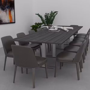 14-Person Rectangle Conference Table with T-Bases | Harmony Conference Series | 14' Table