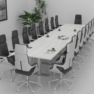 18-Person Rectangle Conference Table with T-Bases | Harmony Conference Series | 18' Table