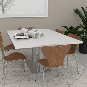 6-Foot Rectangle Conference Table with Metal Base | Harmony Conference Series | 6 Person Table