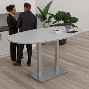 Modern Bistro Tables | Double Post Base | 45"x84"| Harmony Office Table Series  | Available In 8 Shapes