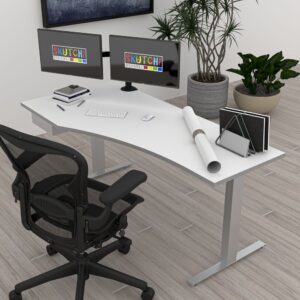 Modern Sit-to-Stand Desk with Drawer | Indigo Desk Series | 3x6