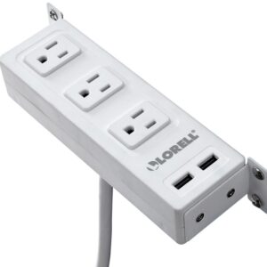 Under Desk AC Power Center 3 Outlets 2 USB Ports