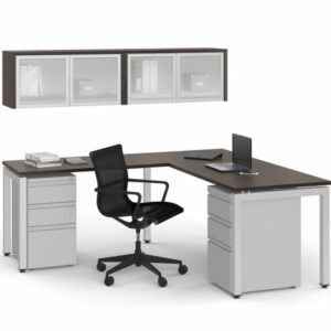 Variant Collection Office Suite With L Shape Desk And Overhead Storage