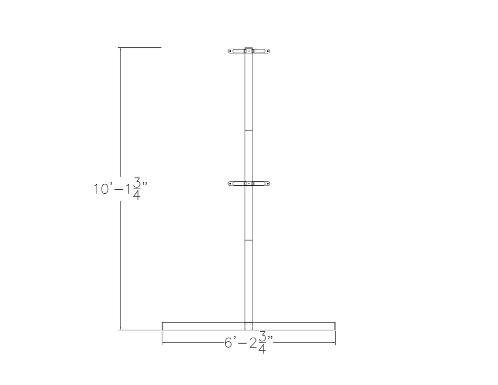 Freestanding T-Shaped Office Divider | Sapphire Cubicle System | 6x10x65" - Image 2