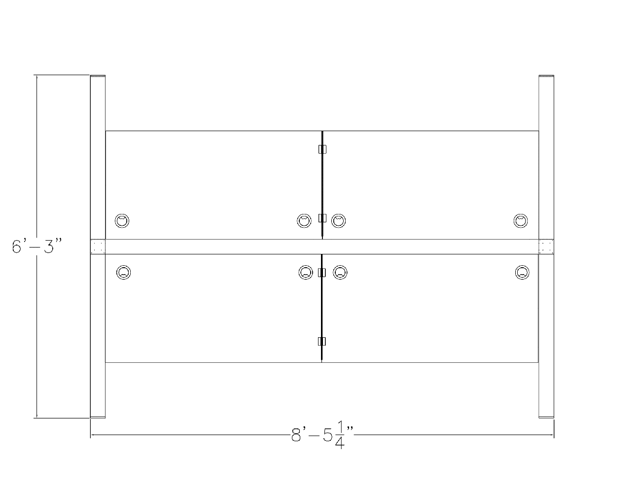 4-Person Back-to-Back Cubicle Workstations | Sapphire Cubicle System | 8x3x65"H - Image 2